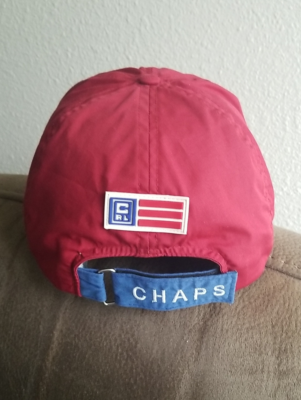 Chaps x Polo Ralph Lauren Rare Red Logo Patch Baseball Cap Unisex Hat Luxury New